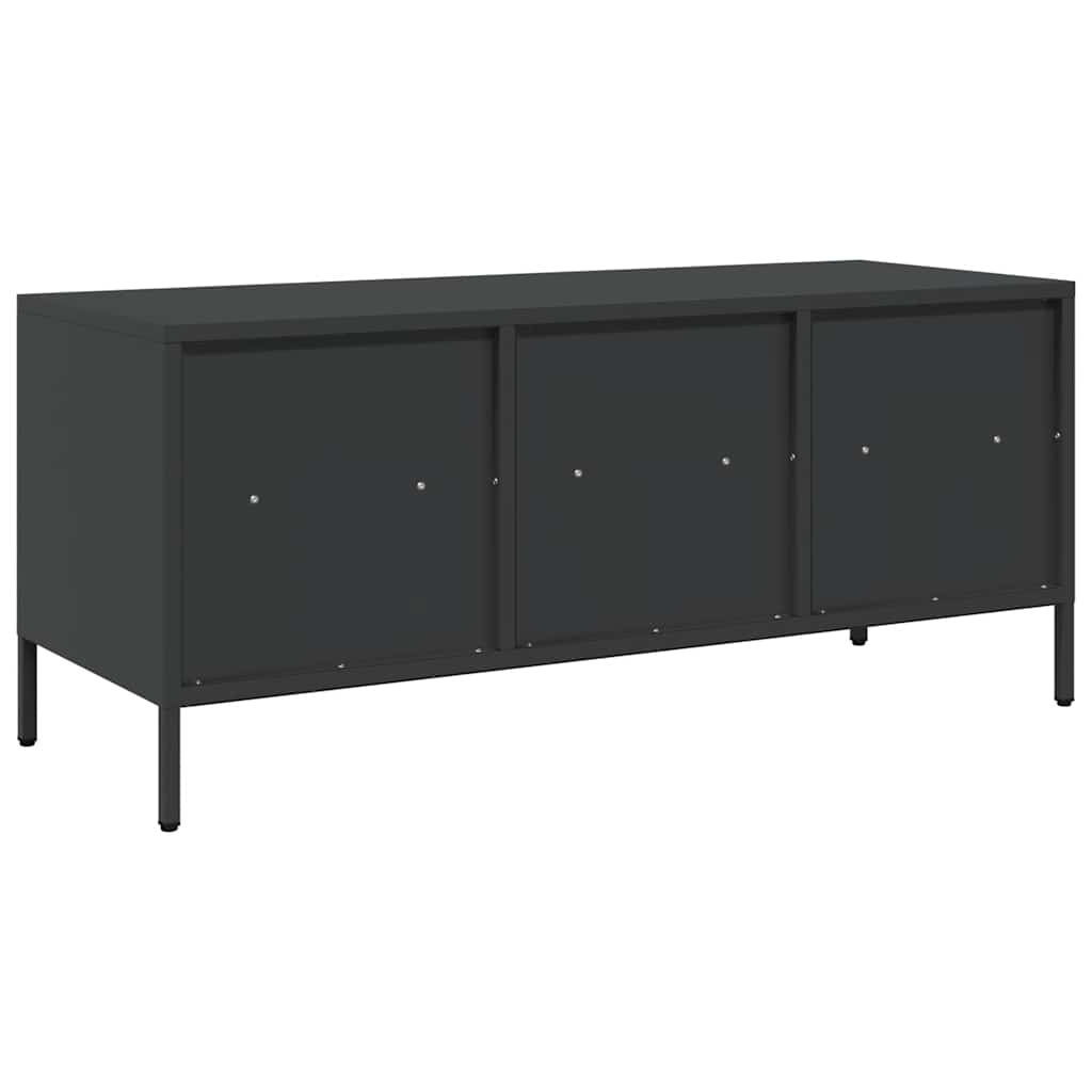 TV Cabinet 101.5x39x43.5 cm Cold-rolled Steel Black