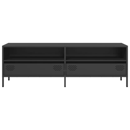 TV Cabinet 202x39x43,5 cm Cold-rolled Steel Black 135 cm