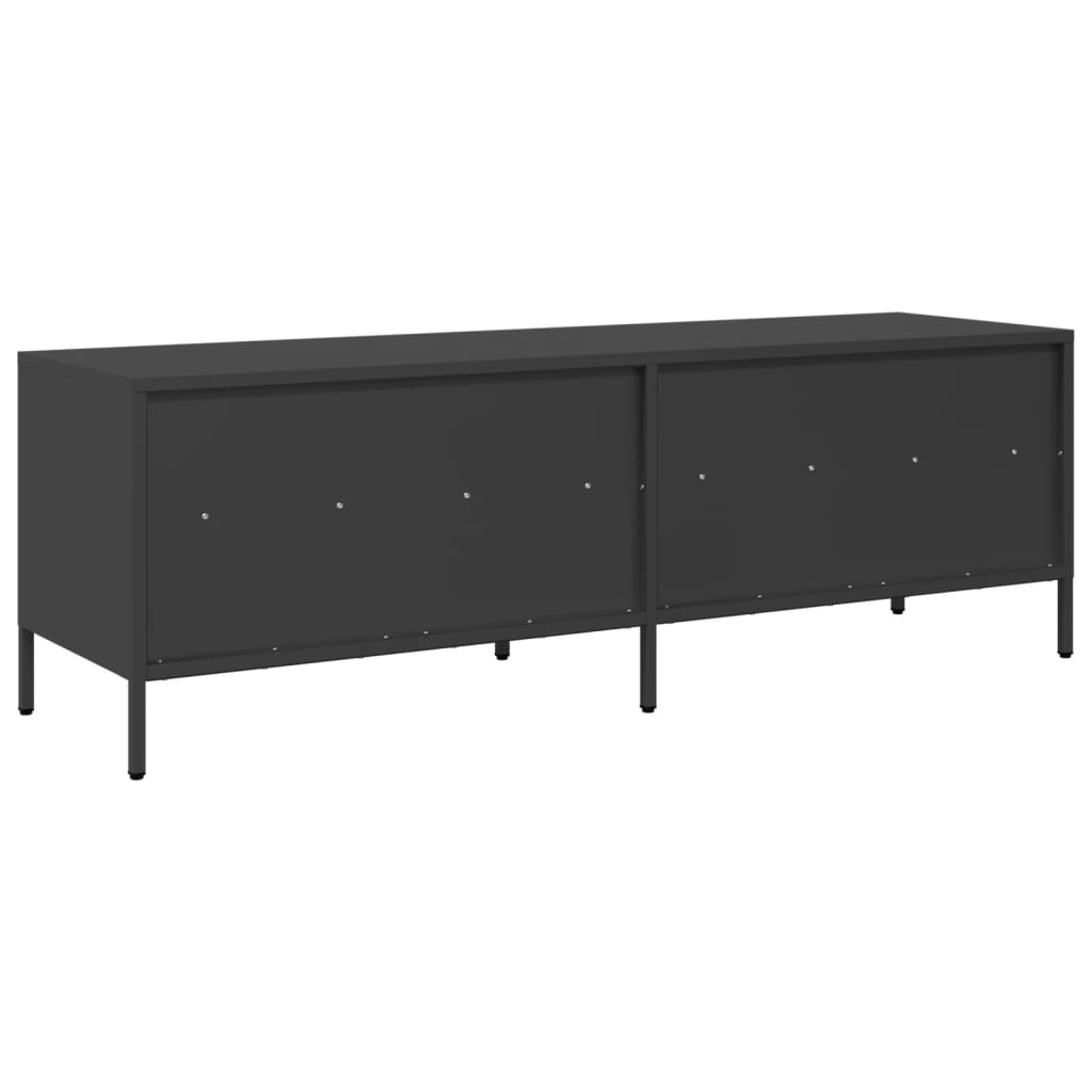 TV Cabinet 202x39x43,5 cm Cold-rolled Steel Black 135 cm
