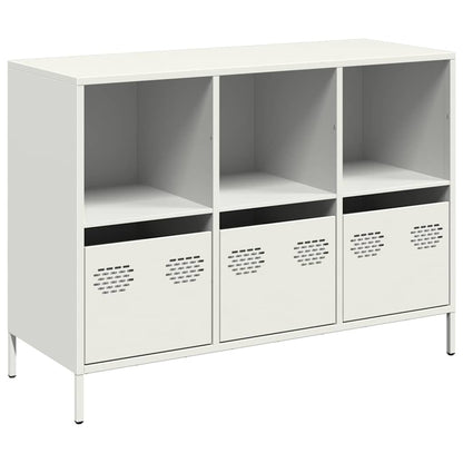 Sideboard 101.5x39x73.5 cm Cold-rolled Steel White
