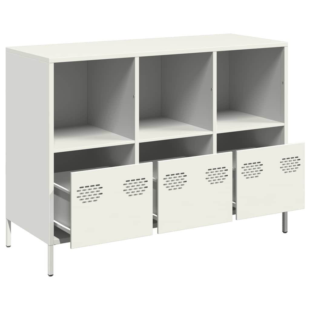 Sideboard 101.5x39x73.5 cm Cold-rolled Steel White