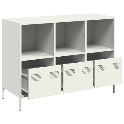 Sideboard 101.5x39x73.5 cm Cold-rolled Steel White