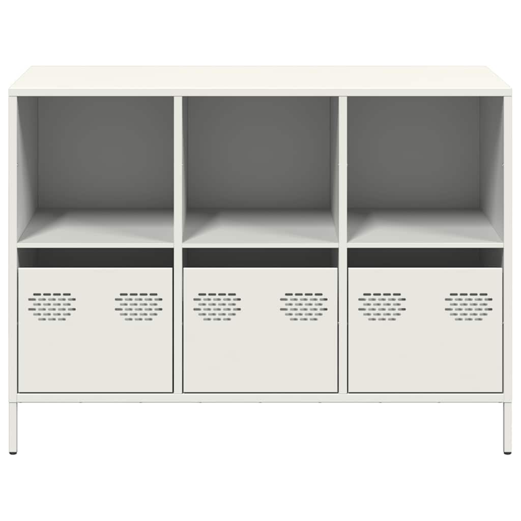 Sideboard 101.5x39x73.5 cm Cold-rolled Steel White