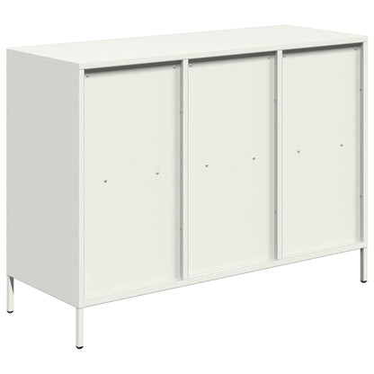 Sideboard 101.5x39x73.5 cm Cold-rolled Steel White