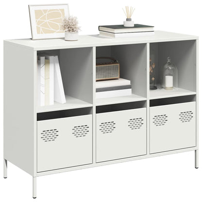 Sideboard 101.5x39x73.5 cm Cold-rolled Steel White