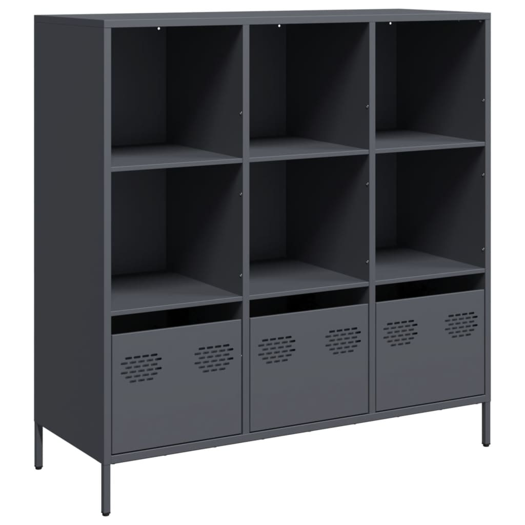 Highboard 35x39x103,5 cm Steel Anthracite 101.5 cm