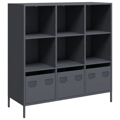 Highboard 35x39x103,5 cm Steel Anthracite 101.5 cm