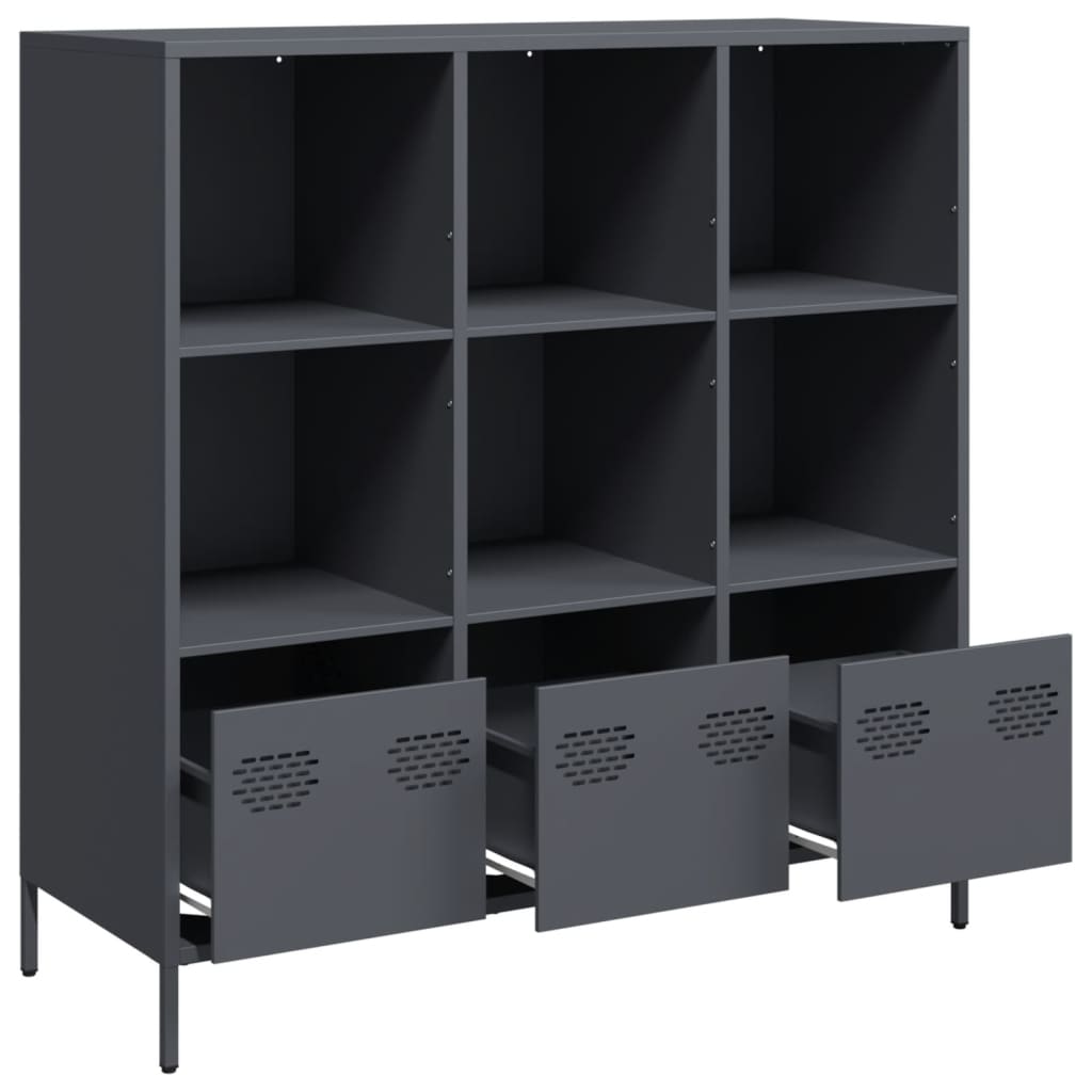 Highboard 35x39x103,5 cm Steel Anthracite 101.5 cm