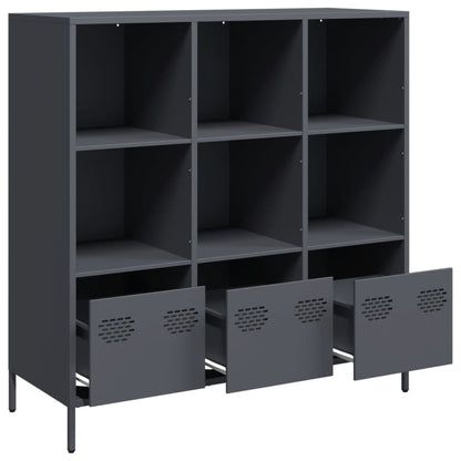 Highboard 35x39x103,5 cm Steel Anthracite 101.5 cm
