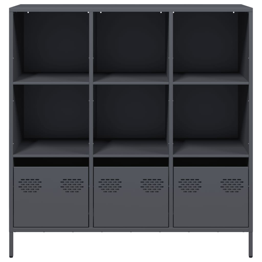 Highboard 35x39x103,5 cm Steel Anthracite 101.5 cm