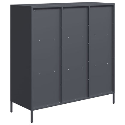 Highboard 35x39x103,5 cm Steel Anthracite 101.5 cm