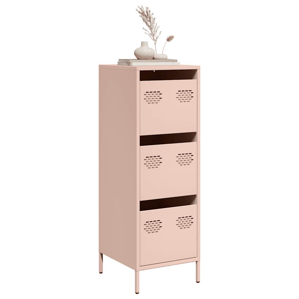 Highboard 39x35x103,5 cm Steel Pink