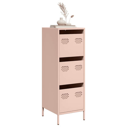 Highboard 39x35x103,5 cm Steel Pink