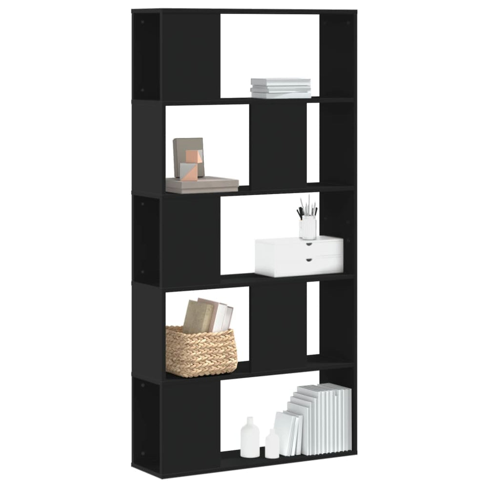 vidaXL Bookcase 5-Tier 45x23.5x162.5 cm Engineered Wood