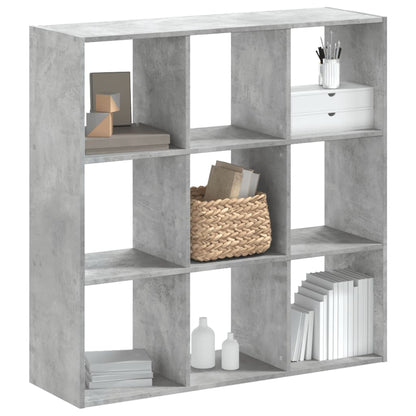 Bookcase 68,5x32x68,5 cm Engineered Wood Concrete grey