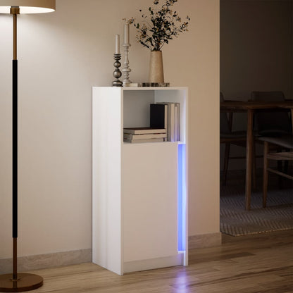 Sideboard with LED 42,5x34x100 cm Engineered Wood White 42.5 cm