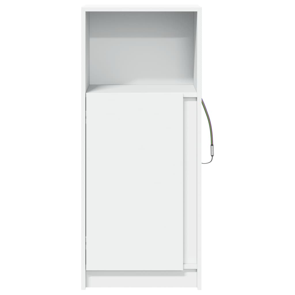 Sideboard with LED 42,5x34x100 cm Engineered Wood White 42.5 cm