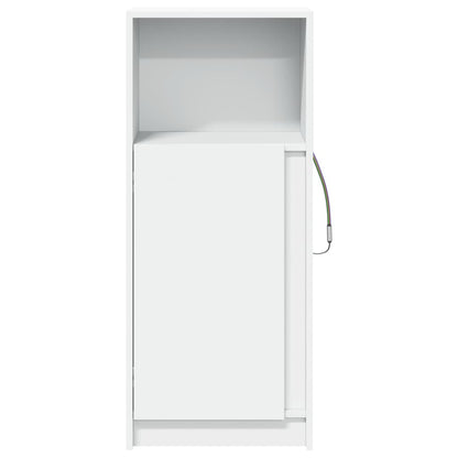 Sideboard with LED 42,5x34x100 cm Engineered Wood White 42.5 cm