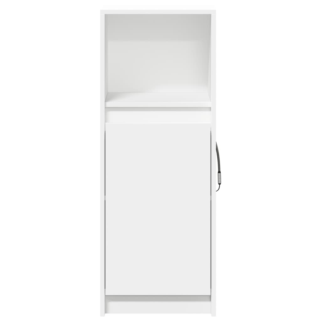 Sideboard with LED 72x34x100 cm Engineered Wood White 38 cm