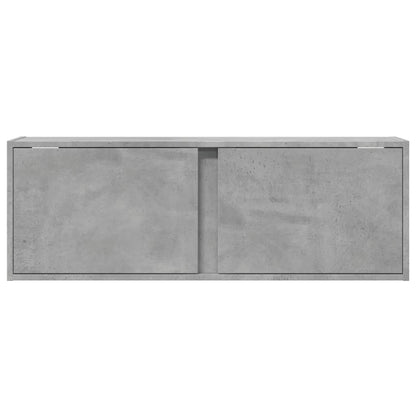 TV Wall Cabinet with LED Lights 80x31x35 cm Concrete grey 100 cm