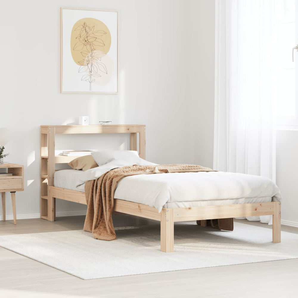 vidaXL Bed Frame with Headboard without Mattress