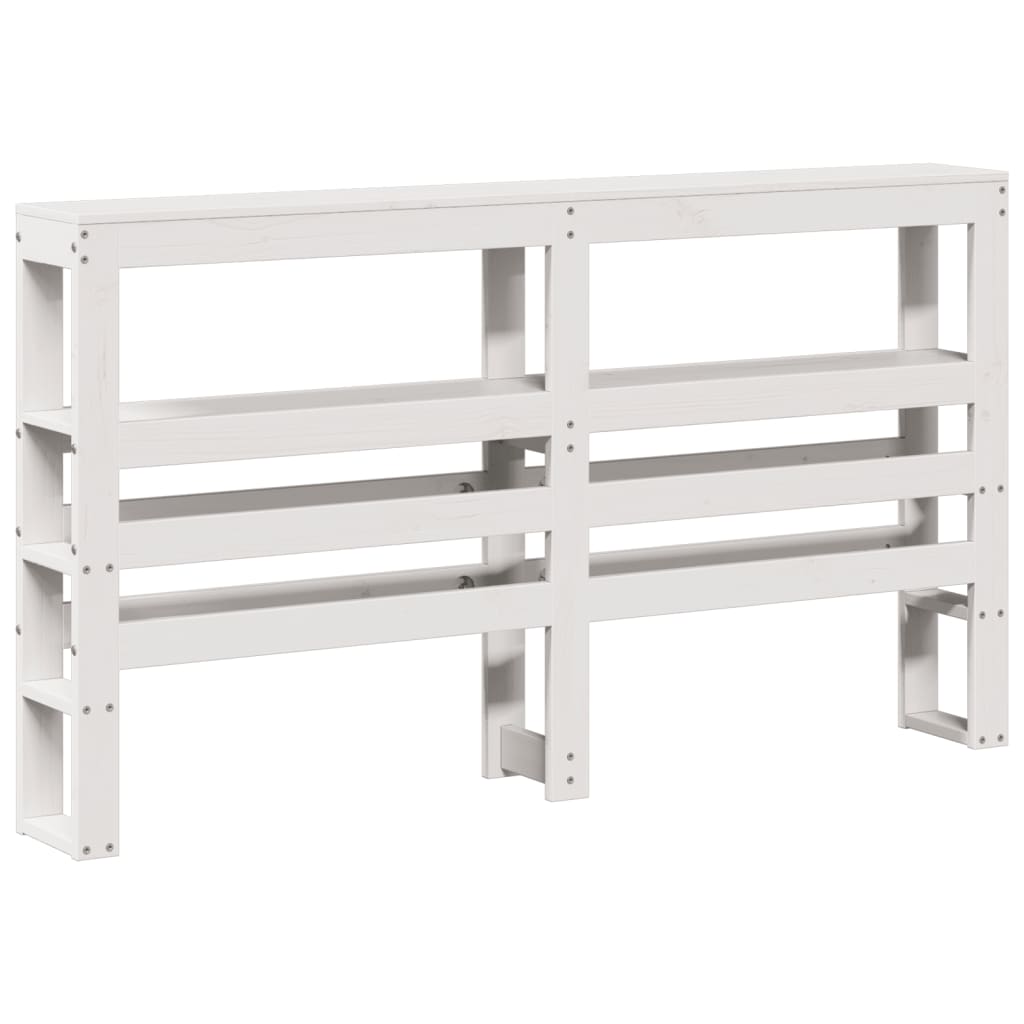 Bed Frame with Headboard without Mattress White 120 cm 200 cm