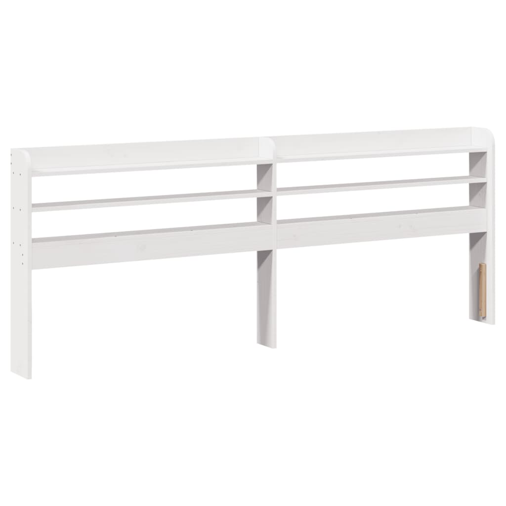 Bed Frame with Headboard without Mattress White 200 cm 200 cm