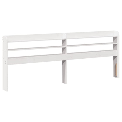 Bed Frame with Headboard without Mattress White 200 cm 200 cm
