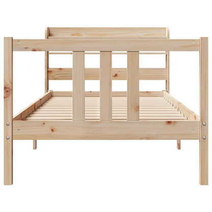 Bed Frame with Headboard without Mattress 75 cm 190 cm