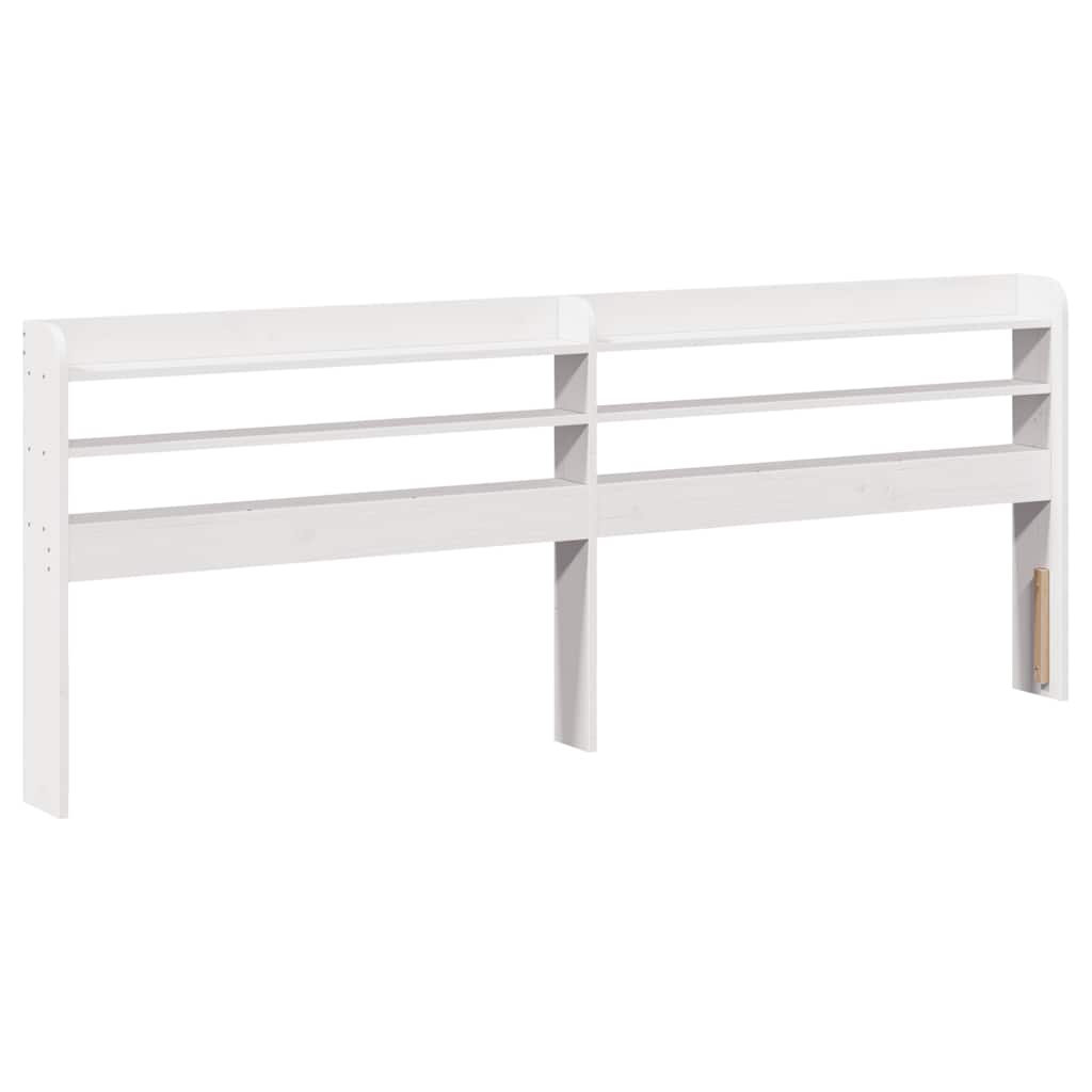 Bed Frame with Headboard without Mattress White 200 cm 200 cm
