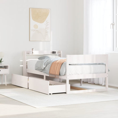 vidaXL Bed Frame without Mattress Solid Wood Pine Length 200 cm