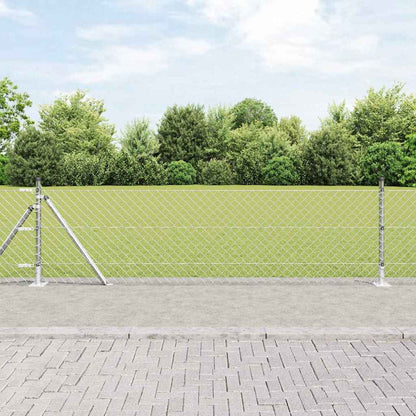Chainlink Fence with Concrete Base 25 x 0.4 m PVC-Coated Steel mesh Size 60 x 60 mm mesh Concrete Base Fix Galvanised steel 0.4 m