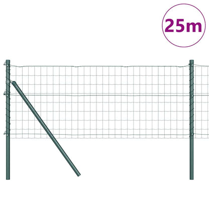 Euro Fence 25 x 0.6 m PVC-Coated Steel Mesh Ground Fix Green 50 x 75 mm mesh