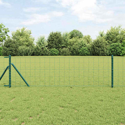 Euro Fence 25 x 0.6 m PVC-Coated Steel Mesh Ground Fix Green 100 x 100 mm mesh