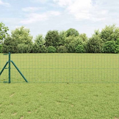 Euro Fence 25 x 0.6 m PVC-Coated Steel Mesh Ground Fix Green 76 x 64 mm mesh