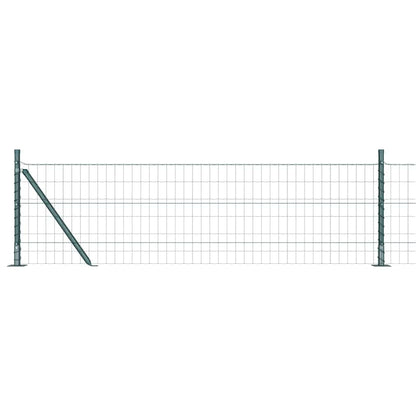 Euro Fence with Concrete Base 50 x 0.4 m PVC-Coated Steel Concrete Base Fix Green 0.4 m 50 x 100 mm mesh