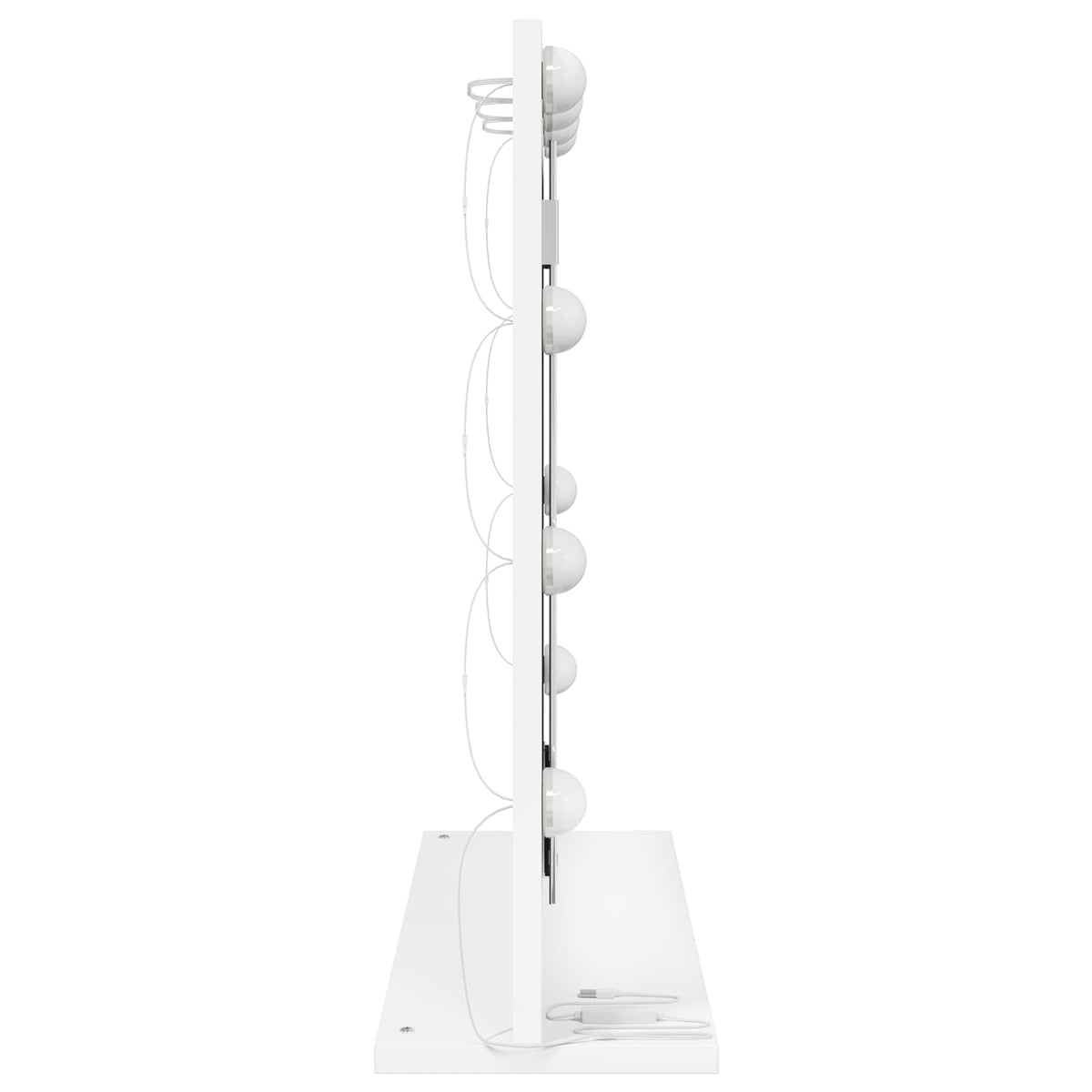 Vanity Mirror 60 x 55 x 18 cm Rectangular White