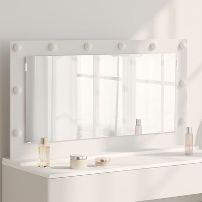 Vanity Mirror 100 x 55 x 18 cm Rectangular White
