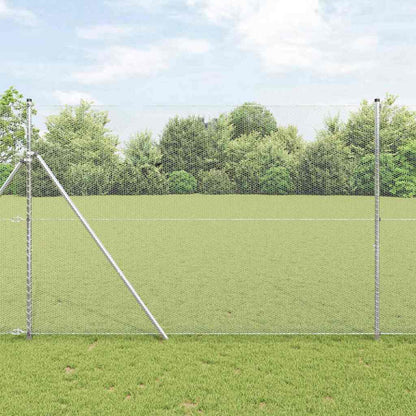 Hexagonal Fence Ground Fix 50 x 1 m Silver Galvanised Steel mesh Size 13 mm mesh 1.6 m