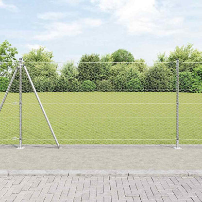 Hexagonal Fence with Concrete Base 100 x 1 m Galvanised Steel mesh Size 36 mm mesh 1.2 m