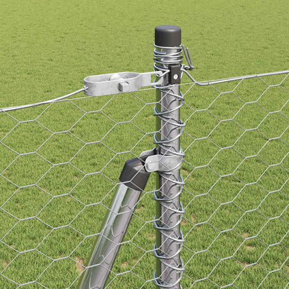 Hexagonal Fence with Concrete Base 100 x 1 m Galvanised Steel mesh Size 36 mm mesh 1.4 m