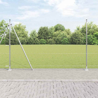 Hexagonal Fence with Concrete Base 100 x 1 m Galvanised Steel mesh Size 36 mm mesh 1.4 m