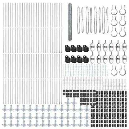 Hexagonal Fence with Concrete Base 100 x 1 m Galvanised Steel mesh Size 36 mm mesh 1.4 m