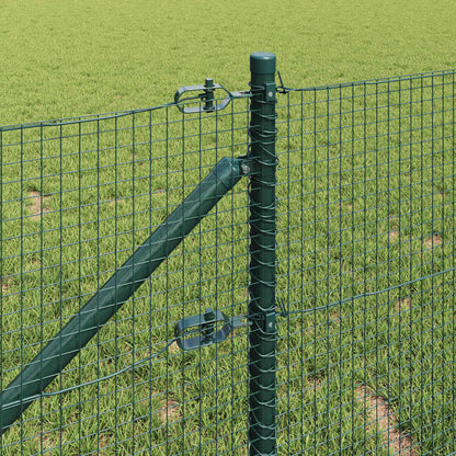vidaXL Welded Wire Fence with Spikes 100 x 0.8 m PVC-coated Steel 4
