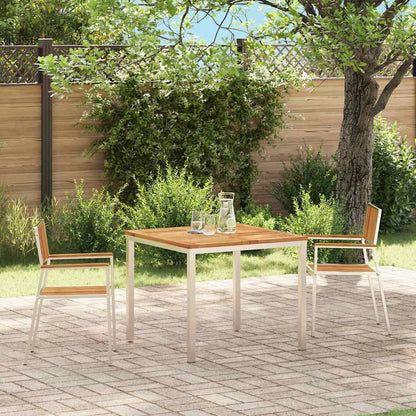 vidaXL Garden Chair and Stainless Steel