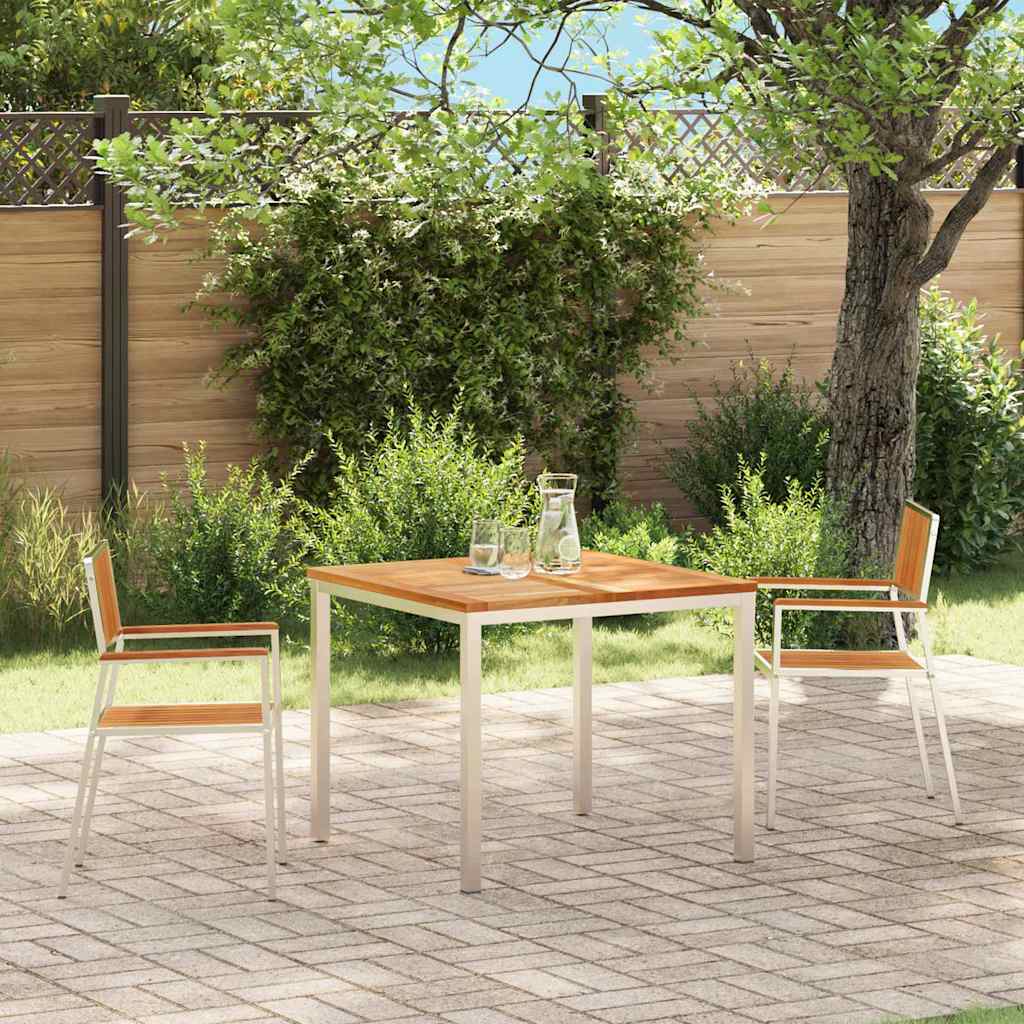 vidaXL Garden Chair and Stainless Steel