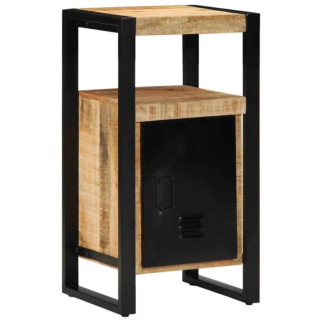 vidaXL Bathroom Furniture Set 4 pcs Brown and Black Solid Mango Wood 5