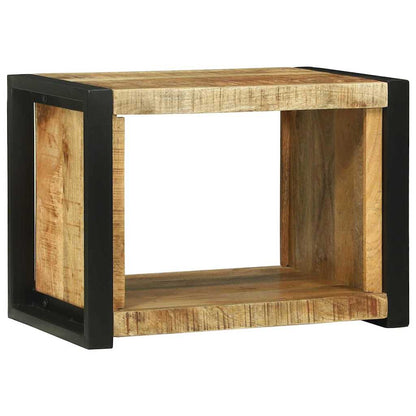 vidaXL Bathroom Furniture Set 4 pcs Brown and Black Solid Mango Wood 4