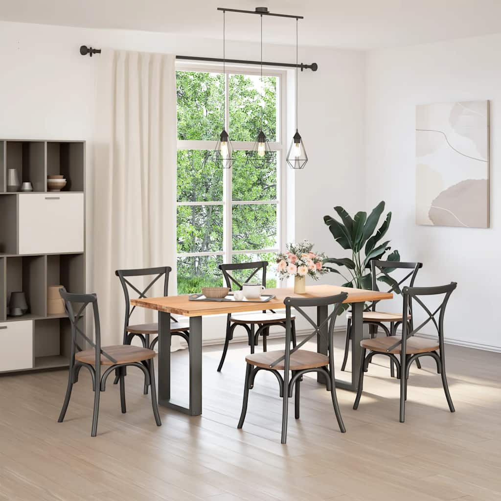 Bar Table Legs U-Shaped Steel 2 pcs Anthracite 50 x (72-73) cm