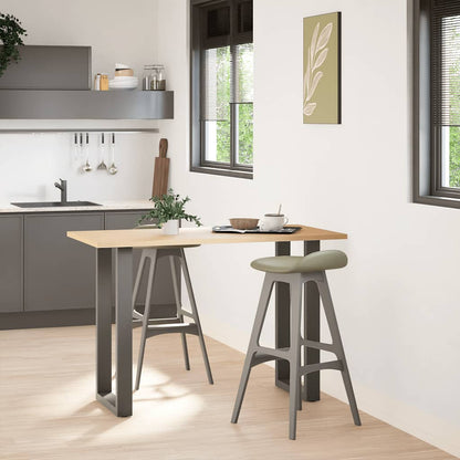 Bar Table Legs U-Shaped Steel 2 pcs Anthracite 40 x (90-91) cm